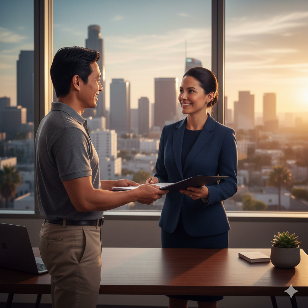 Entrega de documentos legales